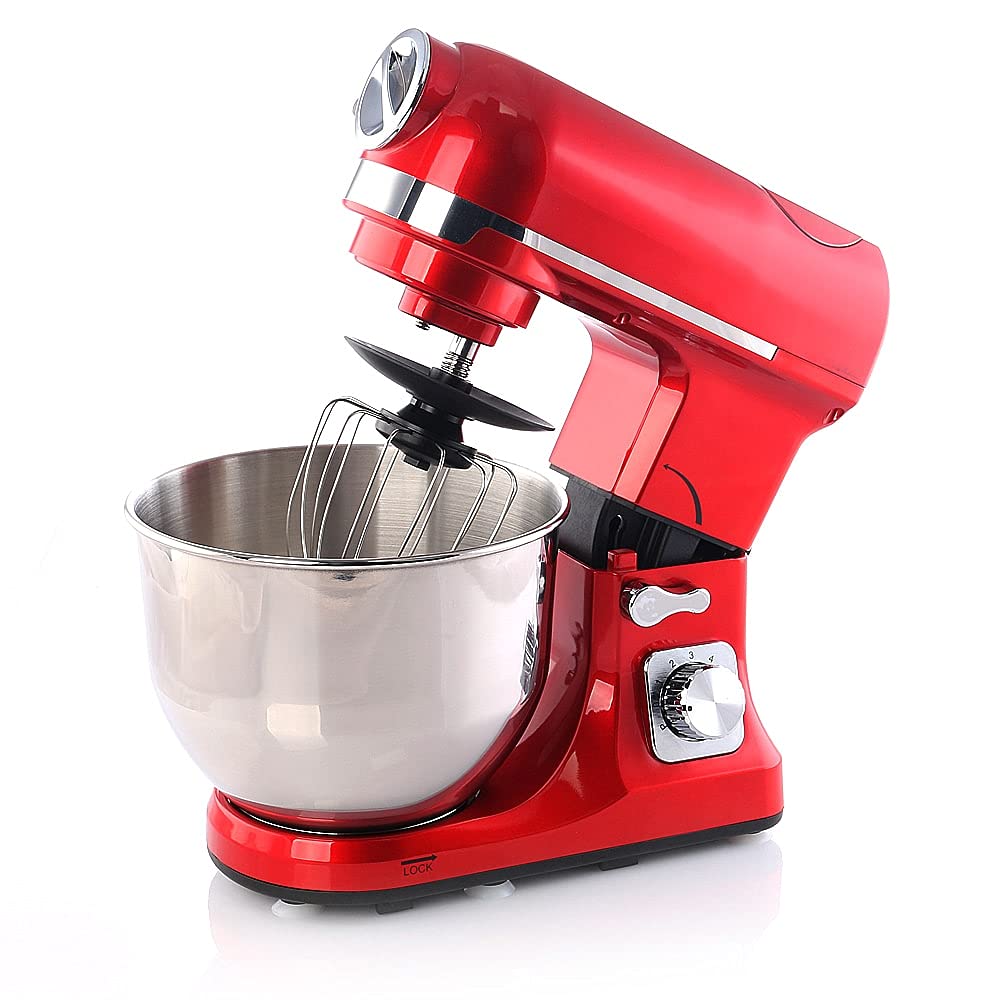 BEM Alex Küchenmaschine rot 5L 1800W mit Fleischwolf