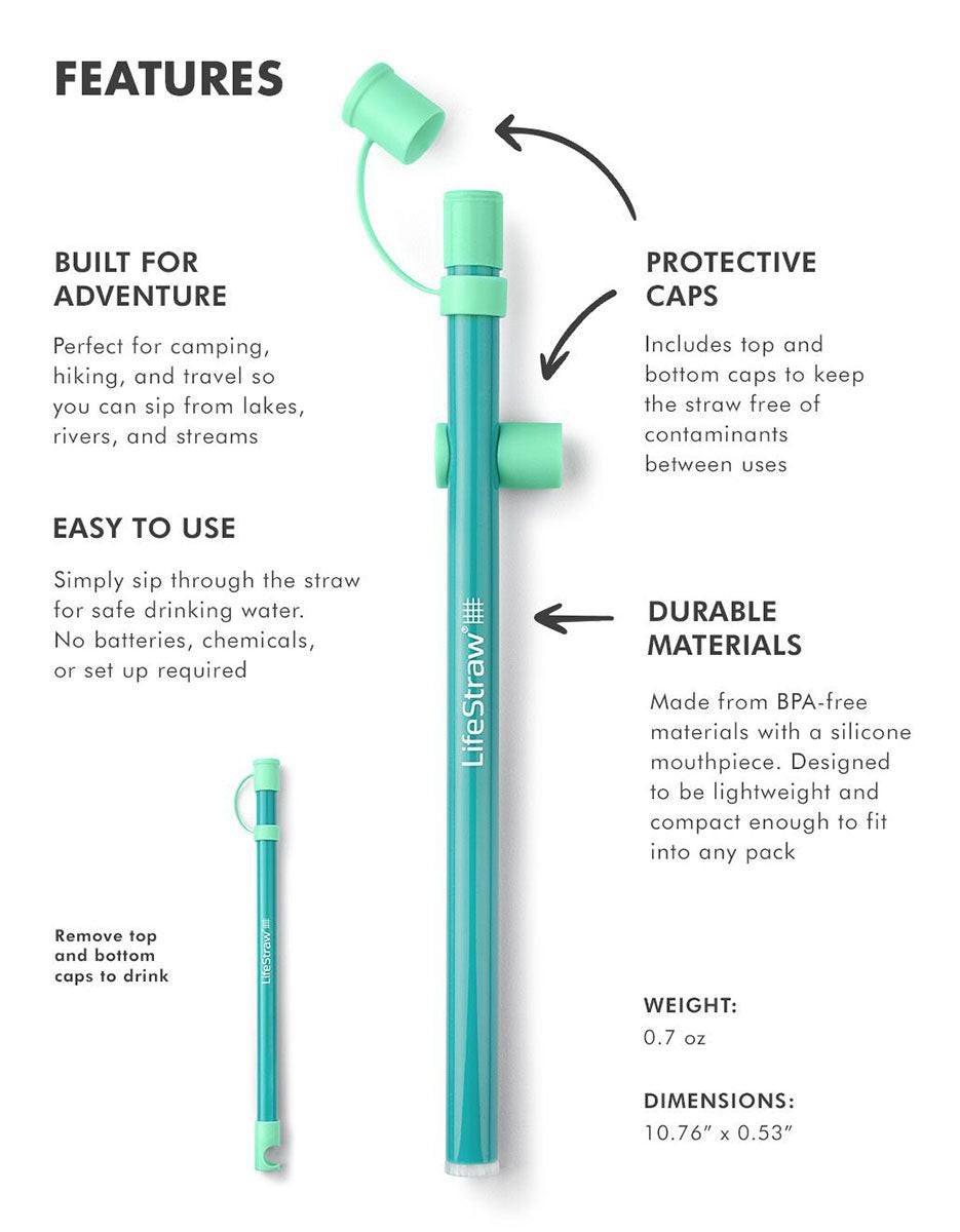 LifeStraw Sip Trinkhalm Wasserfilter Multipack 3-Pack 6-Pack