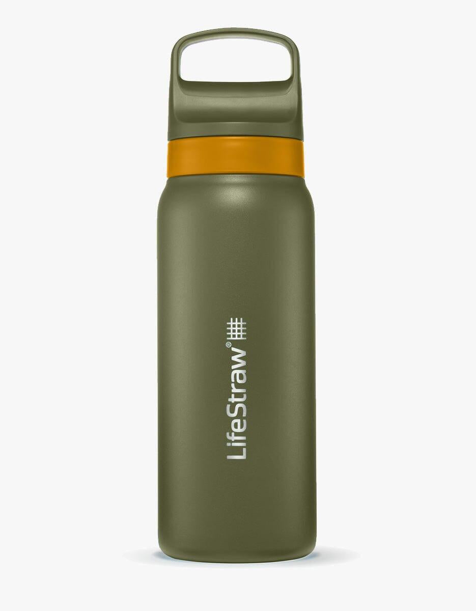 LifeStraw Go Series Edelstahl-Filterflasche 24 oz Tundra