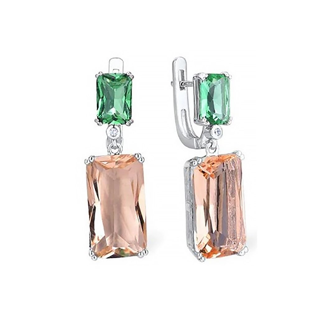 Sokolov Ohrringe 925 Silber Ohrstecker Zirkonia Kristall