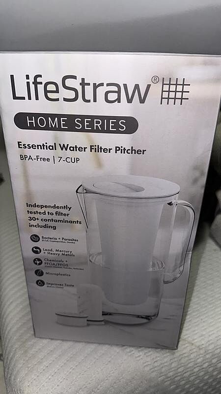 LifeStraw Home Tischwasserfilter 7-Cup Weiß Blei PFAS