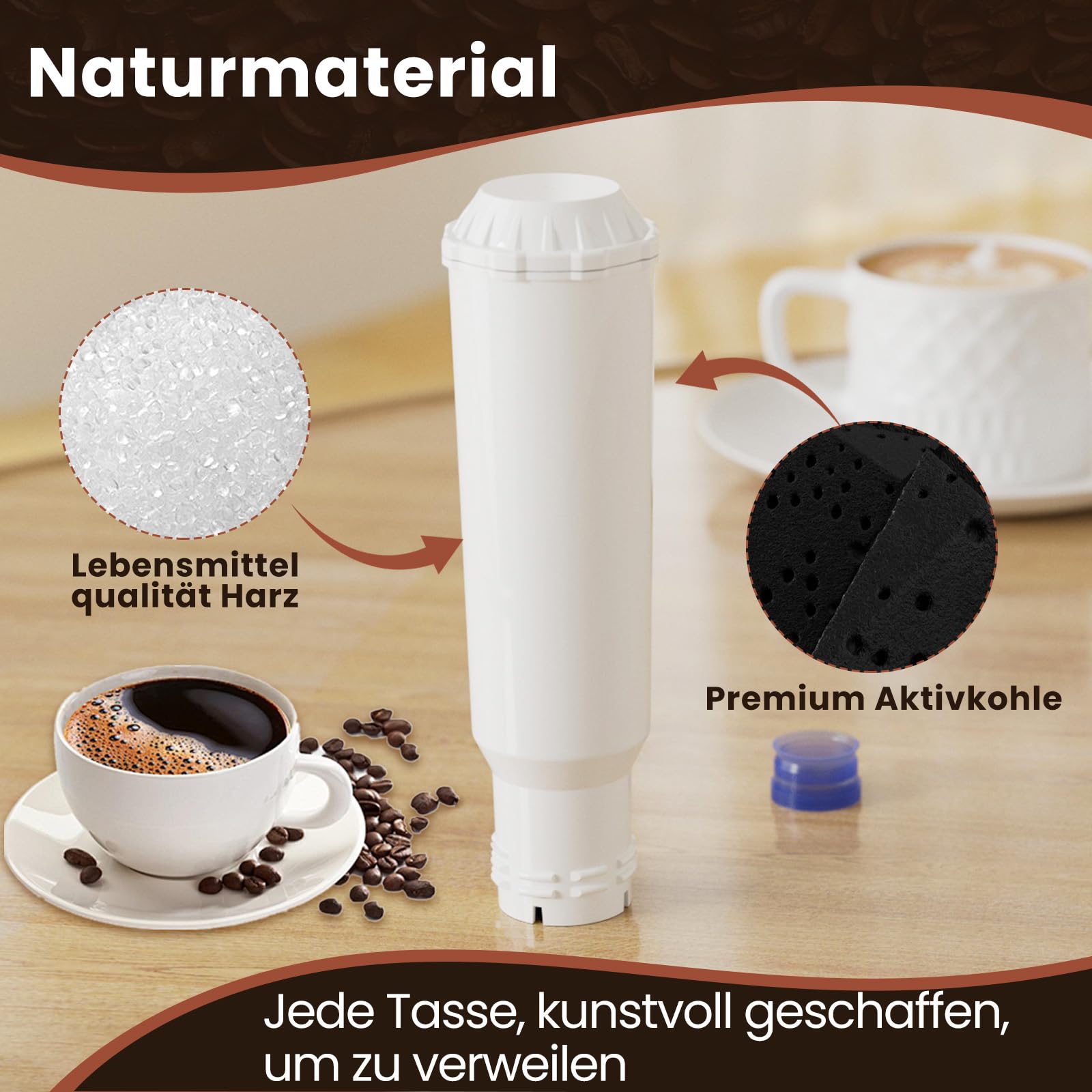Golden IcePure Coffee Wasserfilter Krups F088 4 Stück Anti-Kalk