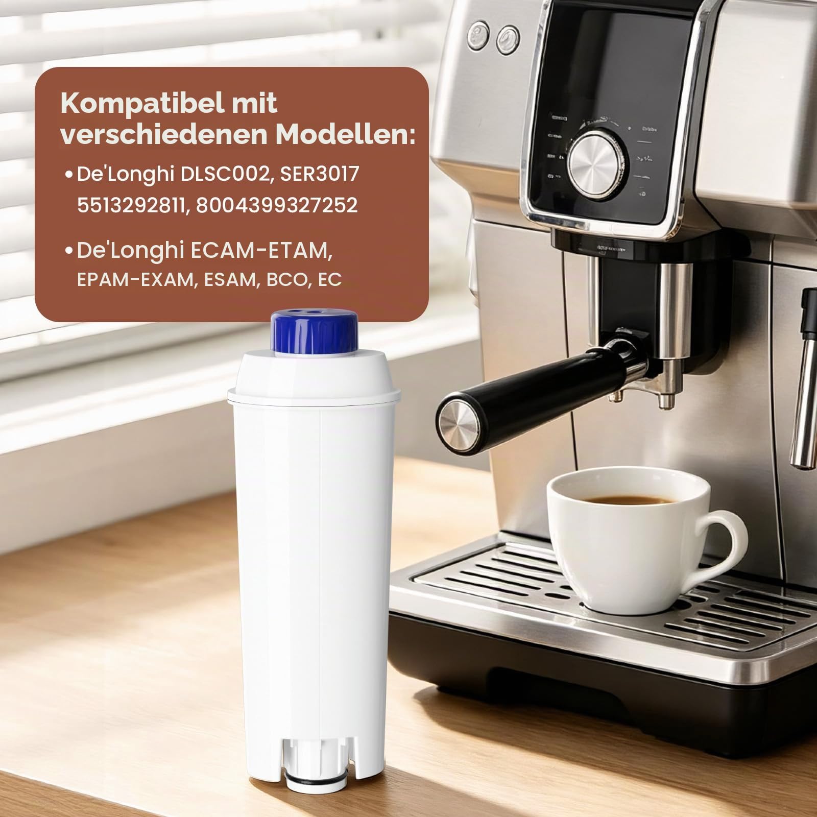 Golden IcePure Coffee Wasserfilter DeLonghi 4 Stück Kalk