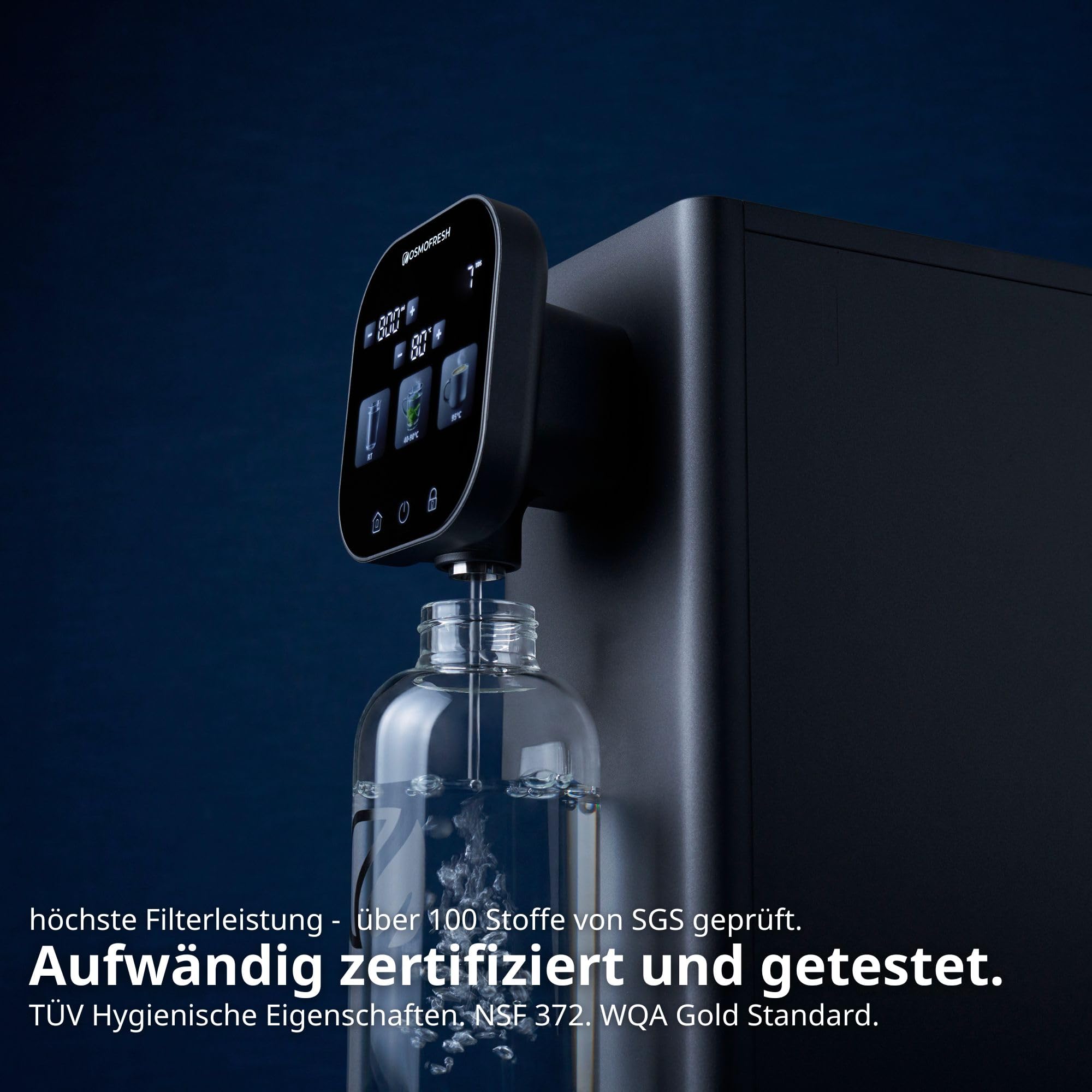 OsmoFresh Fusion Stream Osmoseanlage Auftisch Heißwasser UV