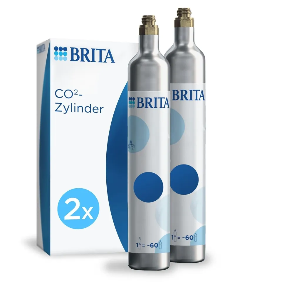 BRITA Universal CO2-Zylinder Wassersprudler 2er Pack 60 Liter