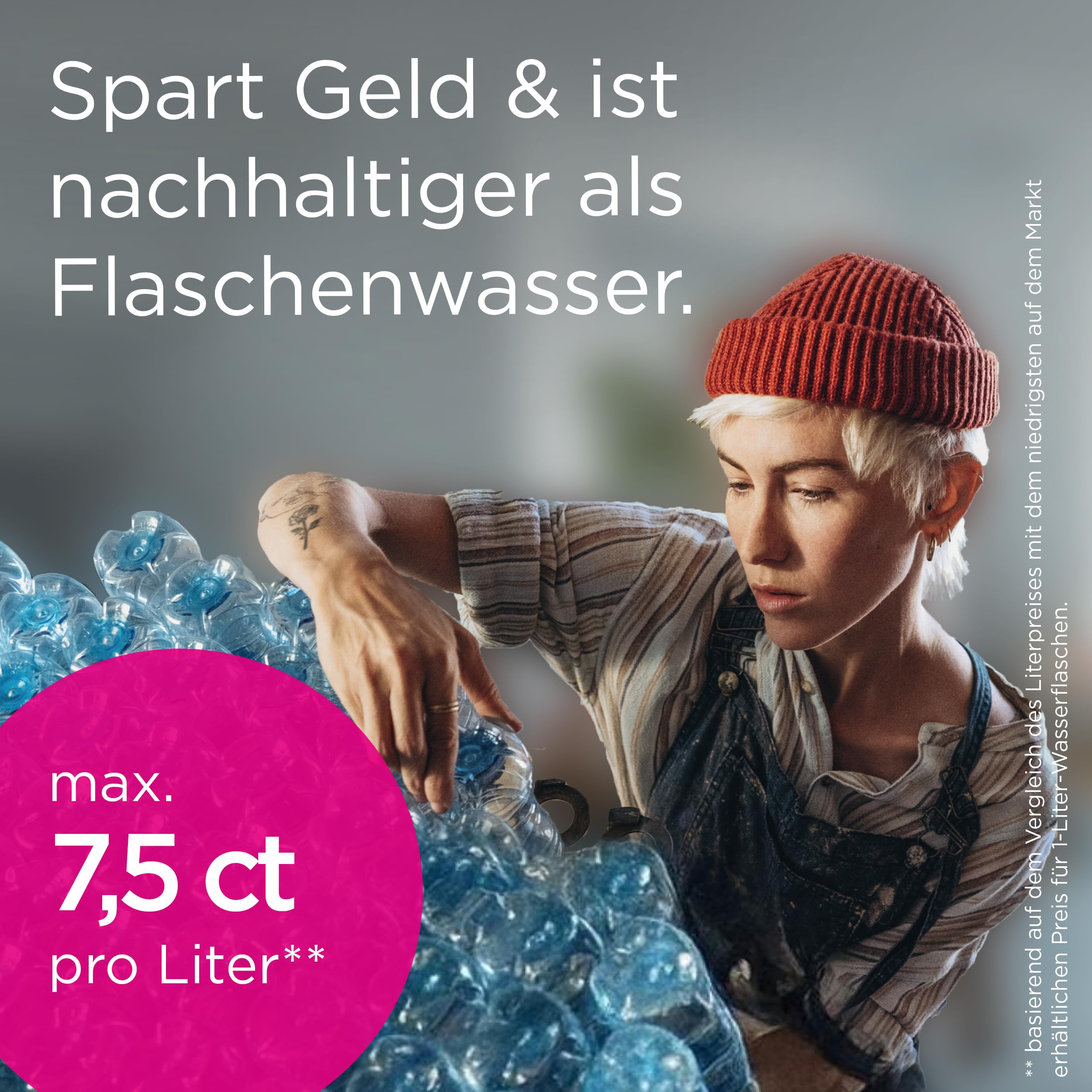 Brita Marella Tischwasserfilter-Kanne mit 1x Pure Performance Chlor-Filter