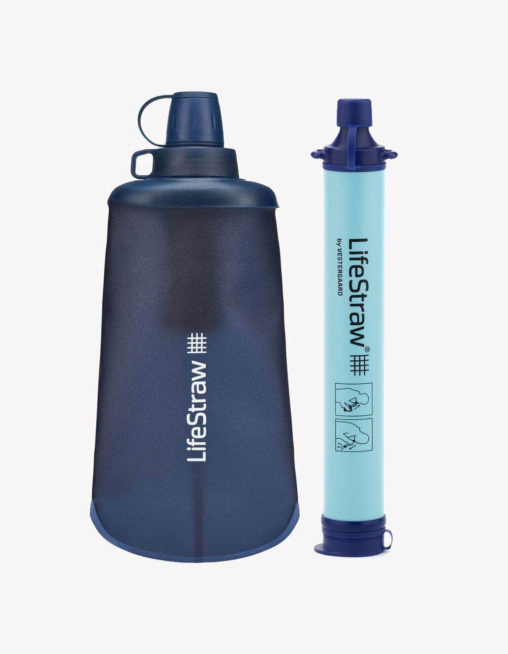 LifeStraw Bundle Wasserfilter Set Squeeze Flasche Strohhalm Outdoor