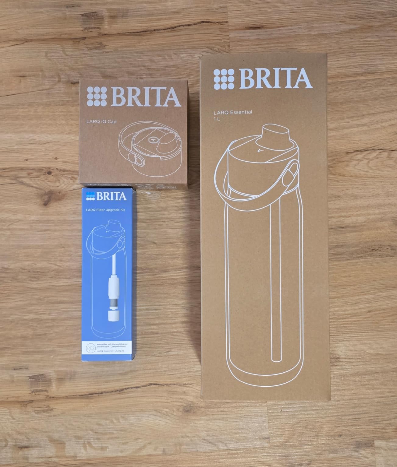 Brita MicroDisc LARQ iQ Trinkflasche 1000 ml schwarz Filter