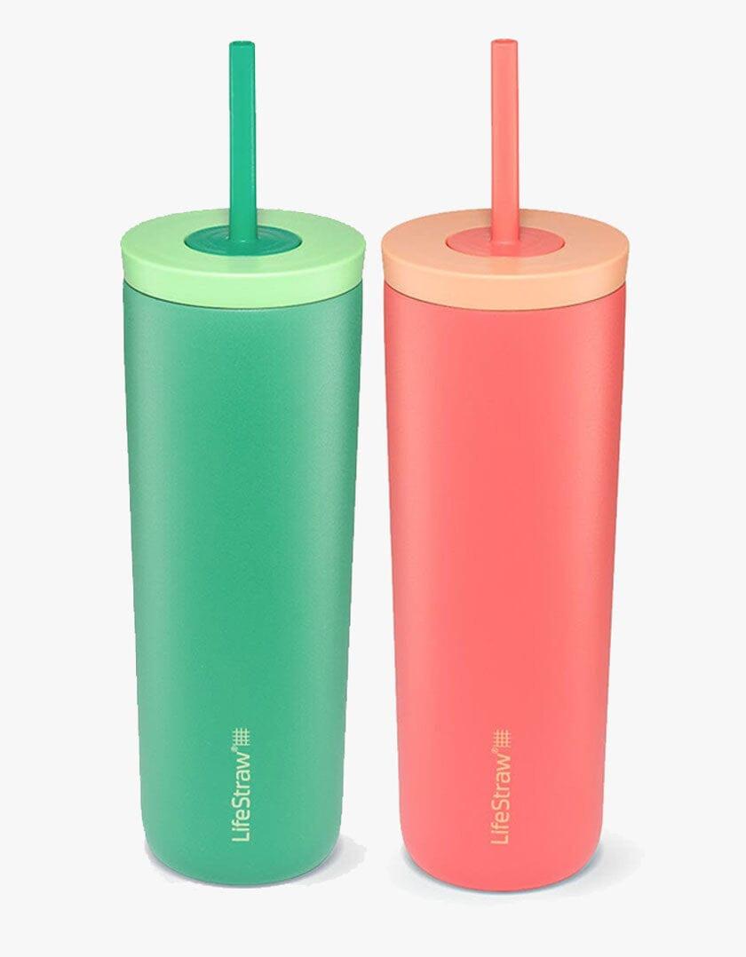 LifeStraw Go Series Tumbler Trinkbecher 2er-Pack Apricot Cactus