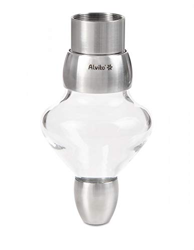 Alvito Juwel Wasserwirbler Edelstahl Glas Grau normal