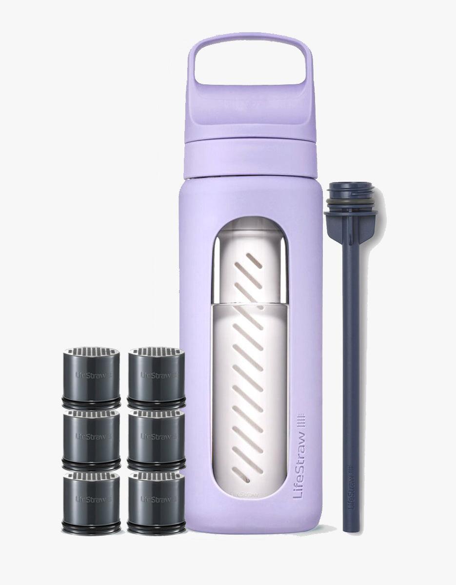 LifeStraw Go Series Glas-Filterflasche Komplettset Provence