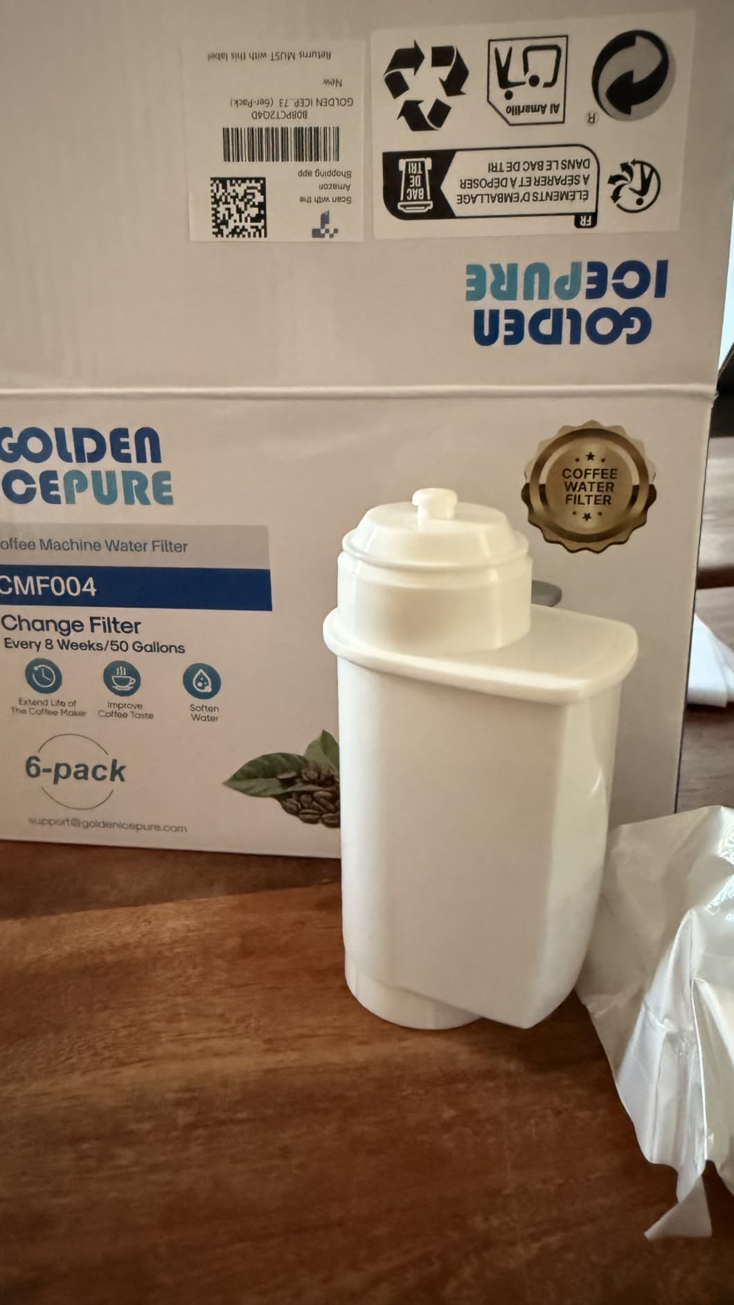 Golden IcePure Coffee Water Filters Siemens EQ 4er Pack