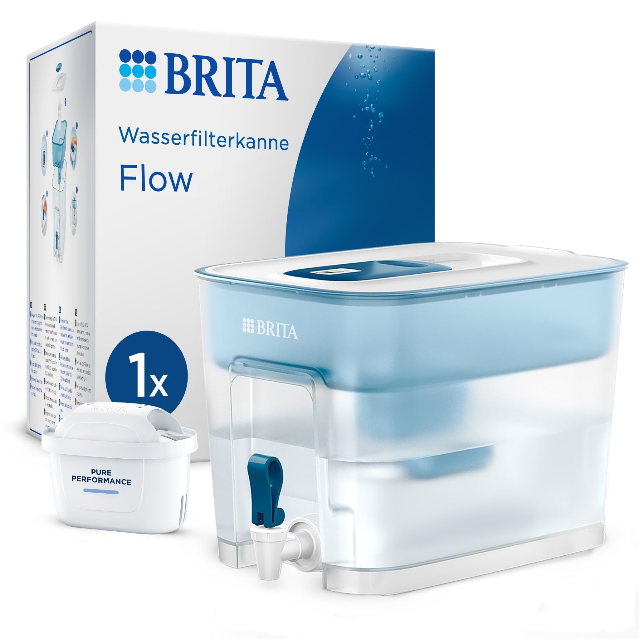 Brita Flow XXL Tischwasserfilter 8,2l Pure Performance