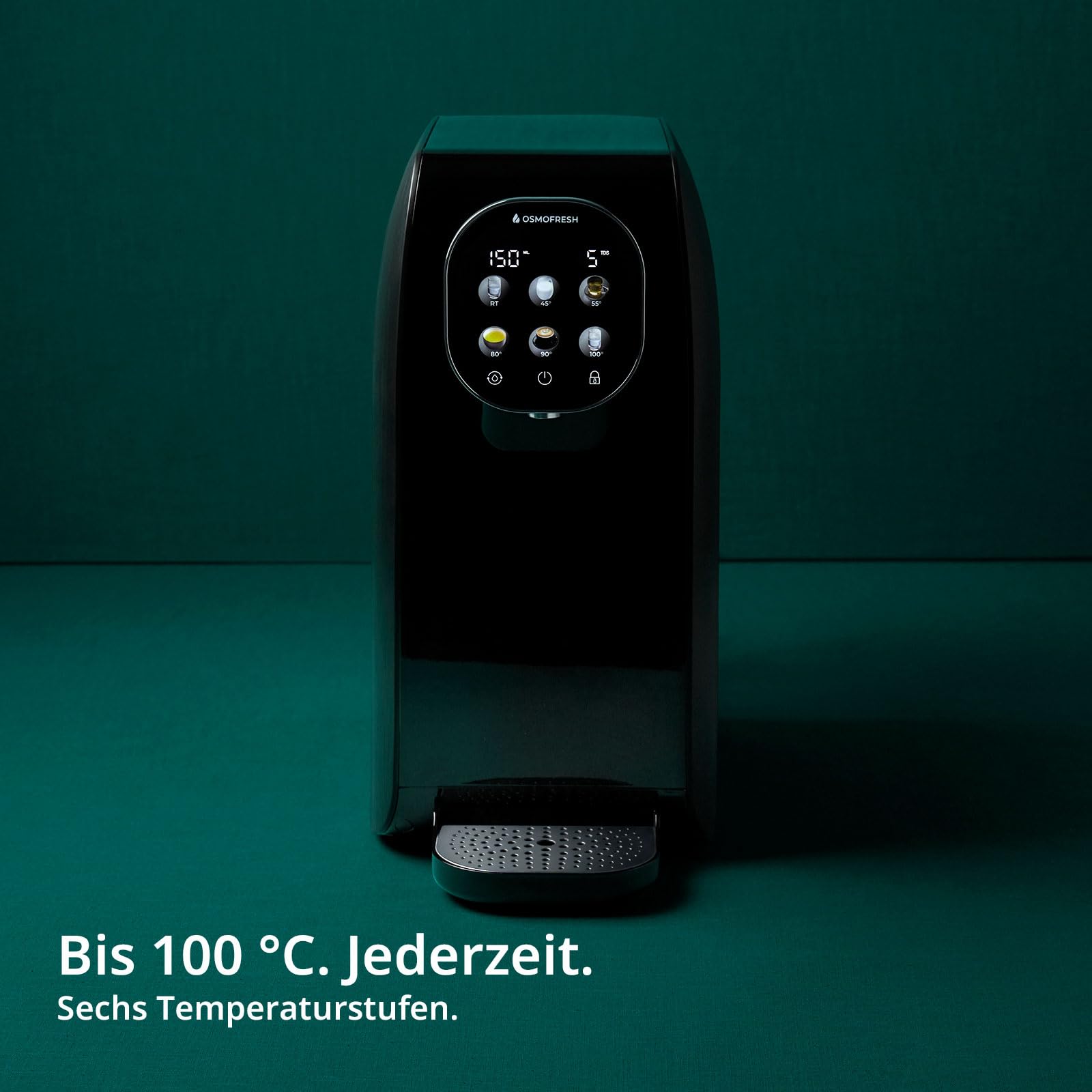 OsmoFresh Quella Pro Osmoseanlage Black UV Heißwasser Mineralien