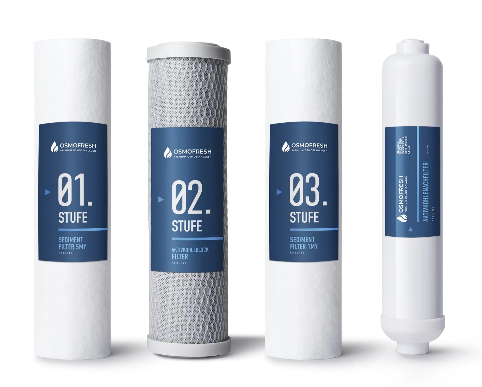 OsmoFresh Proline Filterset 10 Zoll Ersatzfilter 4-teilig