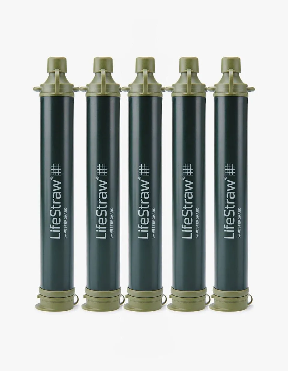 LifeStraw Personal Wasserfilter 5er-Pack Grün Bakterienfilter