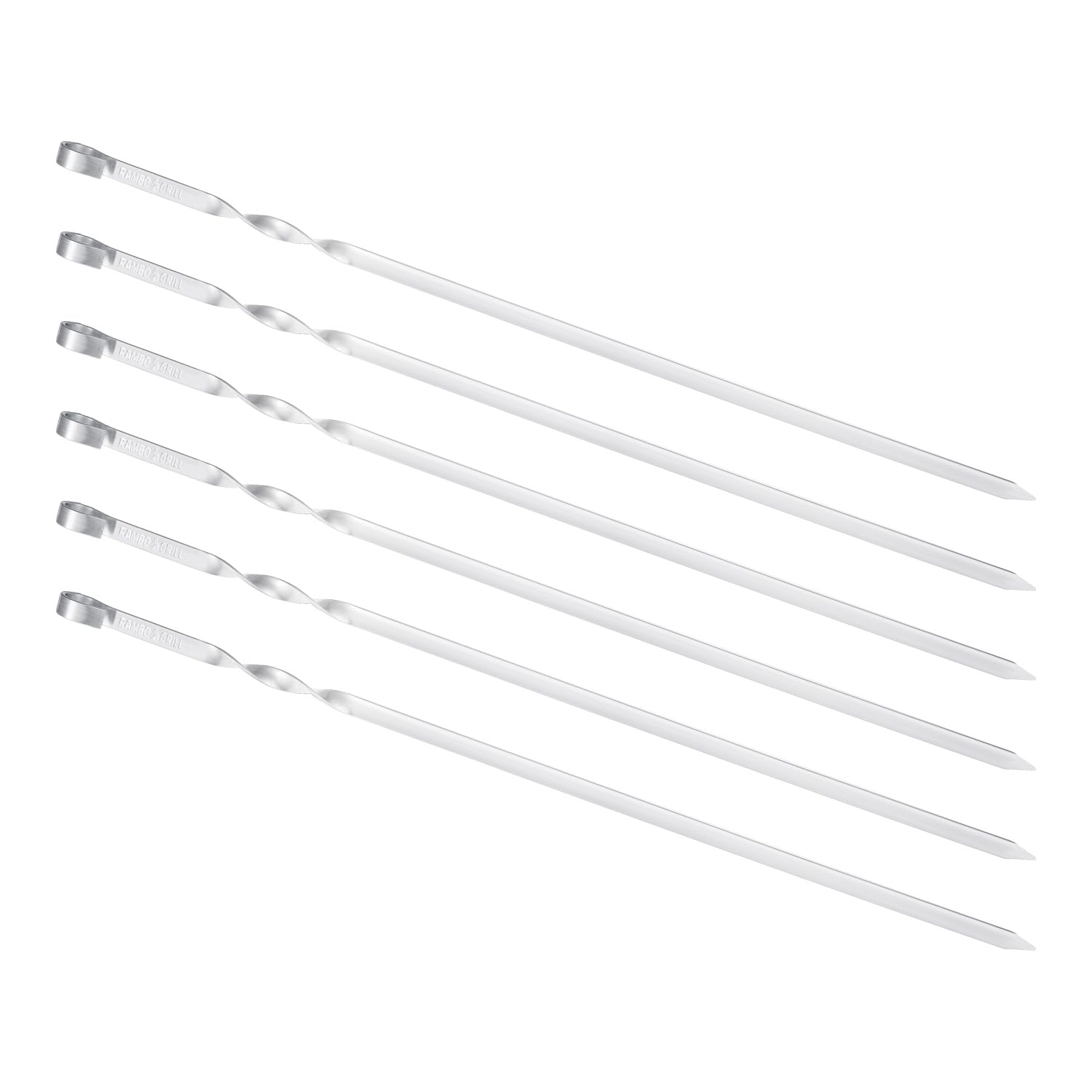 BEM Grillen&Garten Rambo Schaschlikspieße 50cm Edelstahl 6er Set