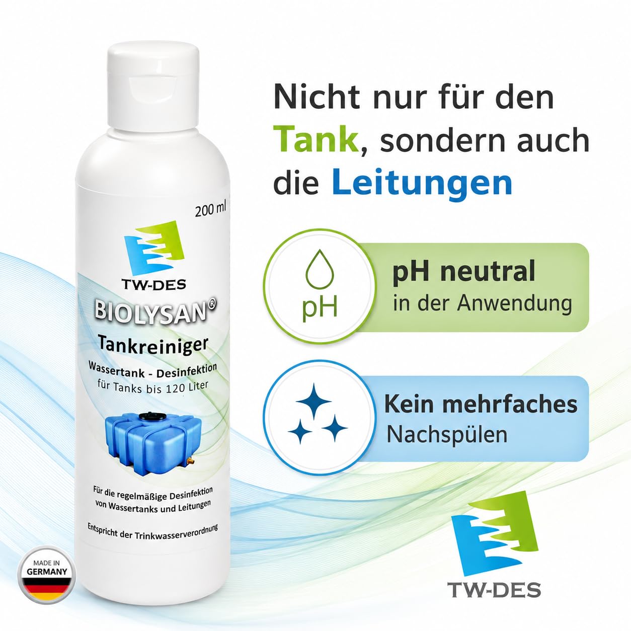 TW-DES BIOLYSAN Tankreiniger Desinfektion Wohnmobil 120l