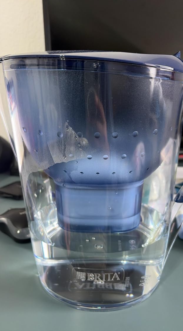 BRITA Style Essential XL Wasserfilterkanne steinblau Extra Kalkschutz