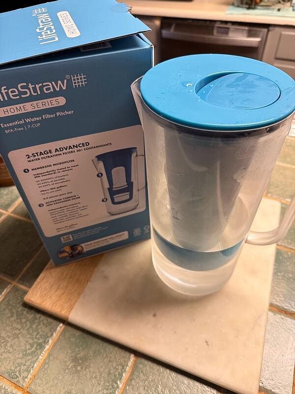 LifeStraw Home Tischwasserfilter 7-Cup Weiß Blei PFAS