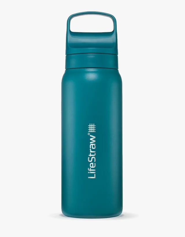 LifeStraw Go Series Edelstahl 24 oz Filterflasche Cactus Green