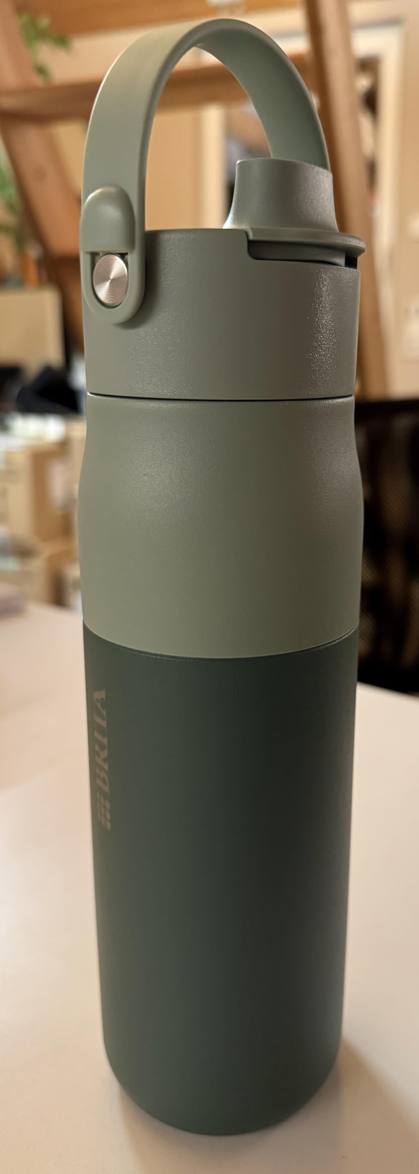 Brita MicroDisc LARQ Essential Filterflasche 680 ml weiß