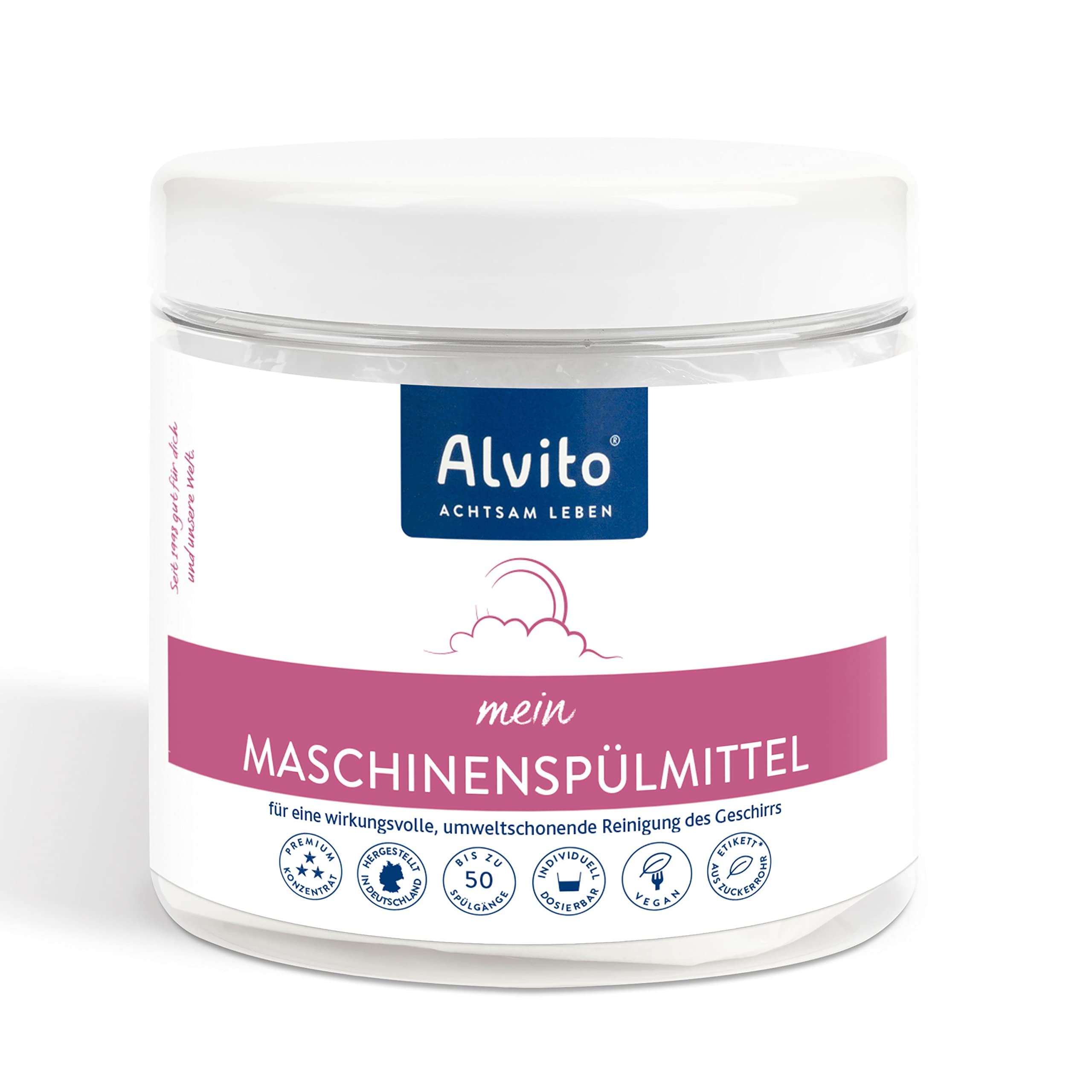 Alvito Spülsystem Maschinen-Spülmittel Pulver 500g Dose vegan
