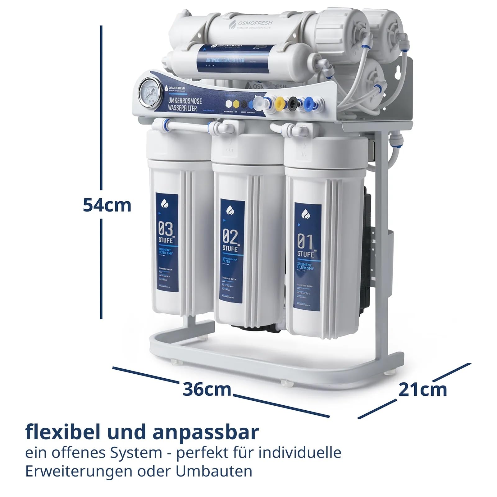 OsmoFresh OSMOSEANLAGEN Proline X3 Osmoseanlage 600 GPD