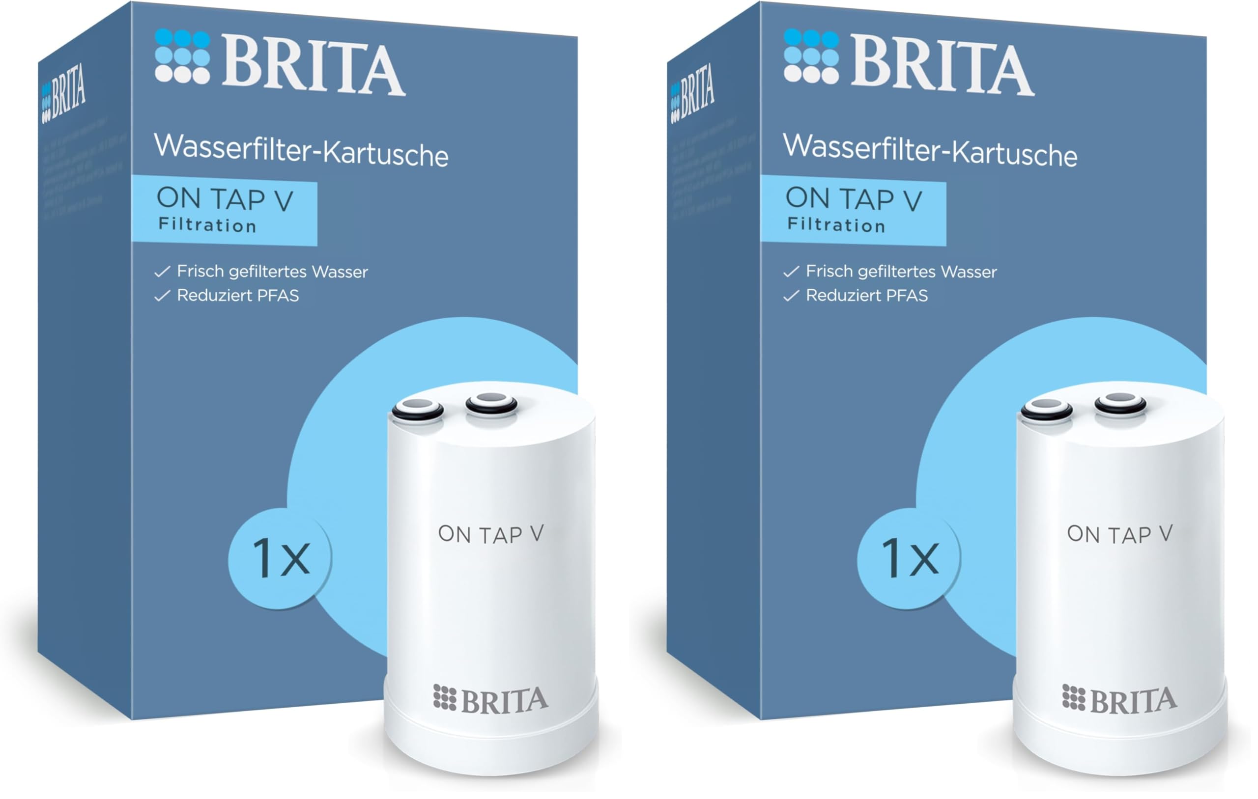 Brita ON TAP V Wasserhahn-Filter Ersatzfilter 1 Stück Chlor-Schutz