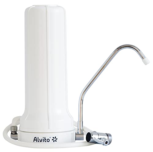 Alvito Auftisch Wasserfilter Basic Weiß ohne Kartusche