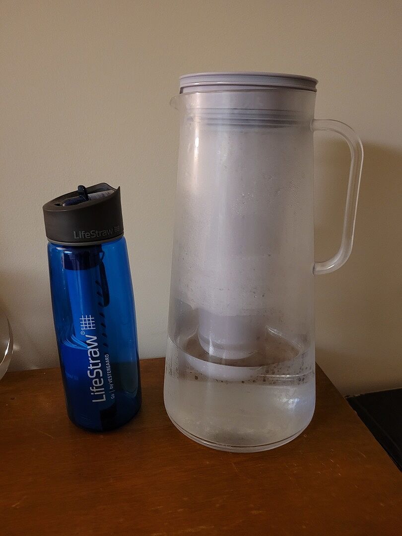 LifeStraw Home 7-Cup Glass Filterkanne White mit Bakterienfilter