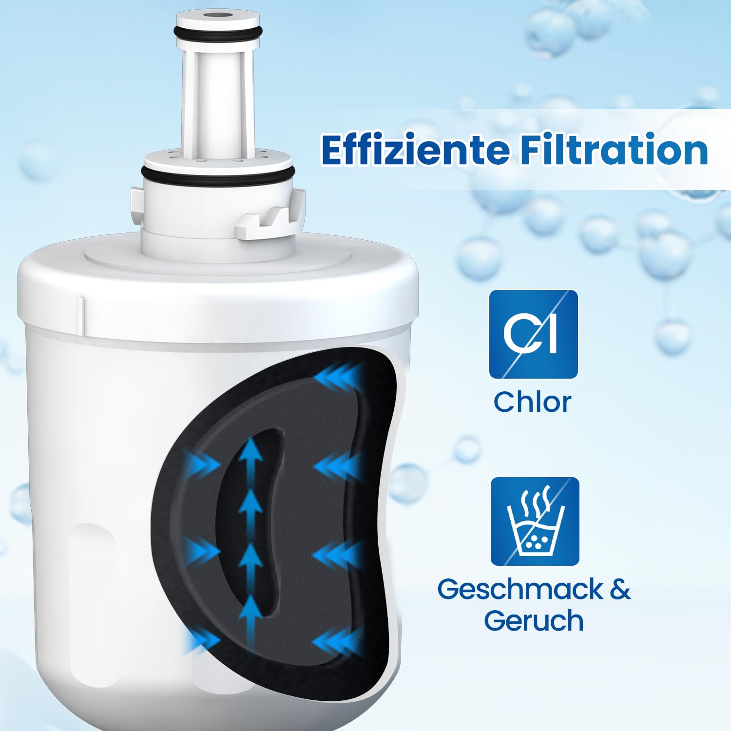Golden IcePure DA29-00003F Kühlschrankfilter 1er Pack Chlor