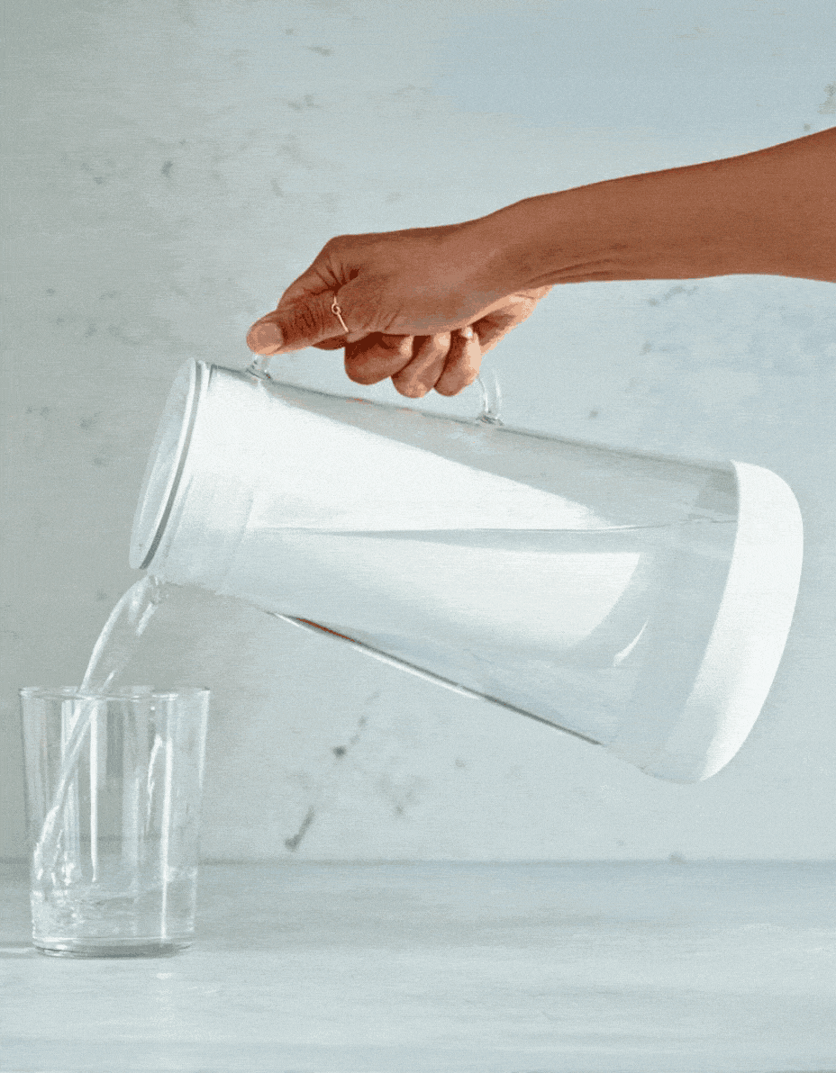LifeStraw Home 7-Cup Glass Filterkanne White mit Bakterienfilter