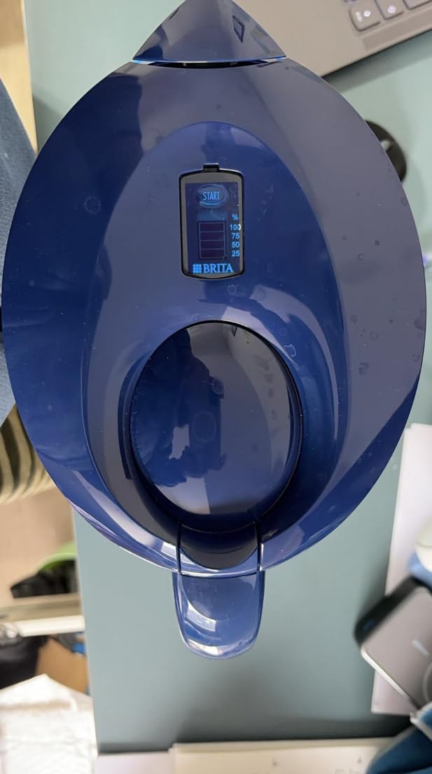 BRITA Style Essential XL Wasserfilterkanne steinblau Extra Kalkschutz