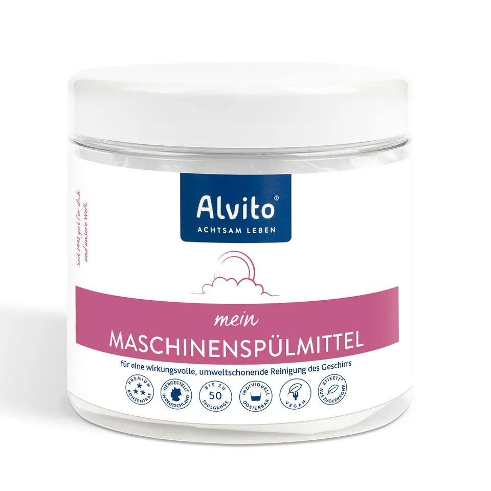 Alvito Spülsystem Maschinen-Spülmittel Pulver 500g Dose vegan