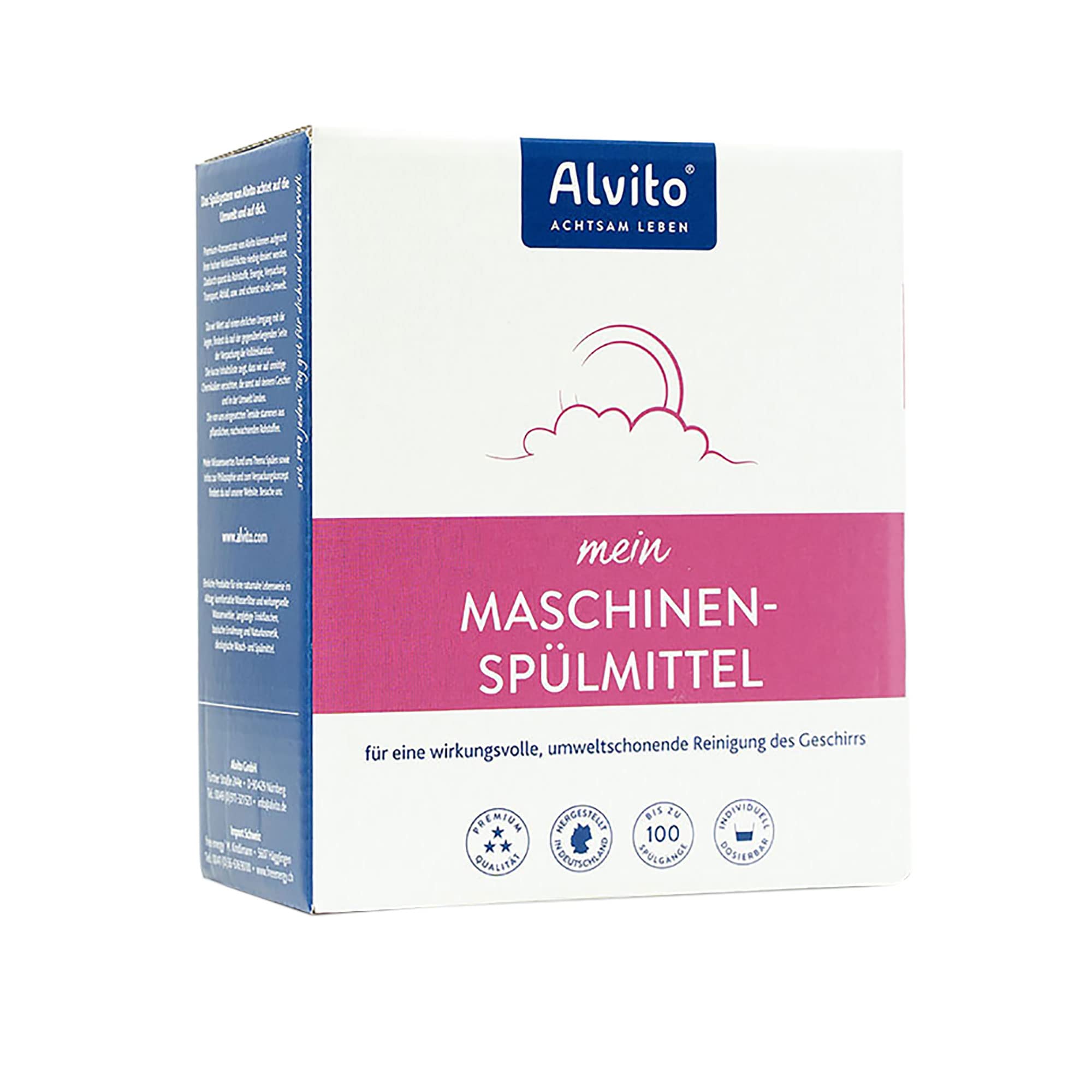 Alvito Spülsystem Maschinen-Spülmittel Pulver 500g Dose vegan