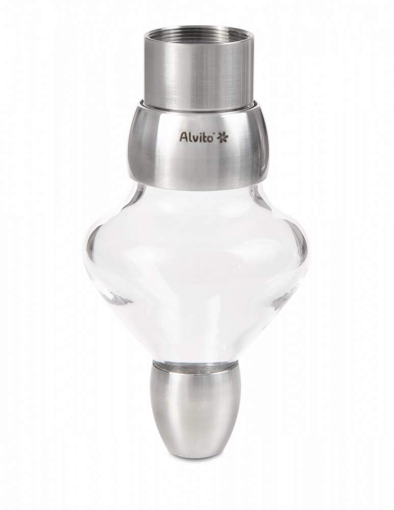 Alvito Juwel Wasserwirbler Edelstahl Glas Grau normal