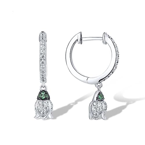 Sokolov Ohrringe 925 Silber Ohrhänger Grün Spinell Zirkonia