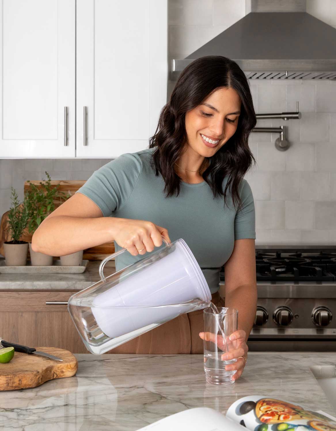 LifeStraw Home Tischwasserfilter 7-Cup Weiß Blei PFAS