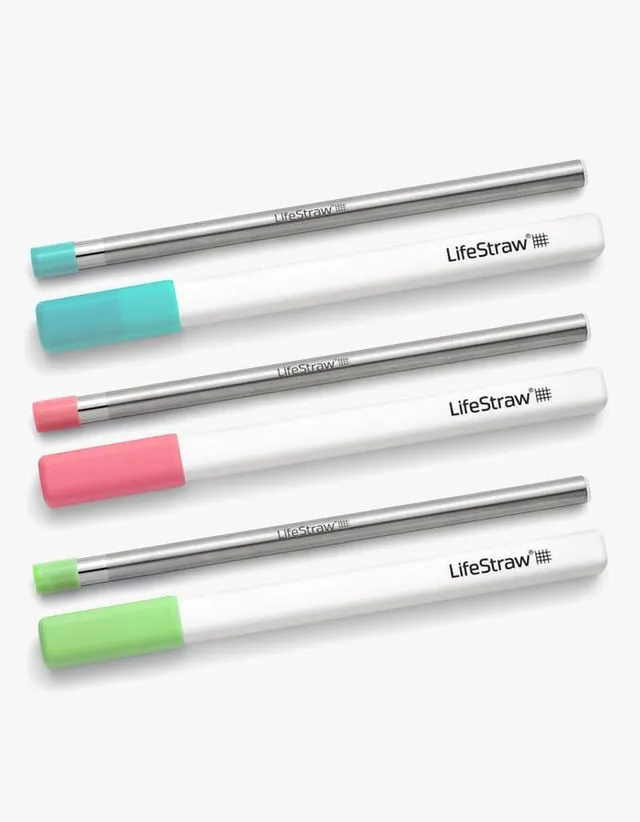 LifeStraw Sip Trinkhalm Wasserfilter 3-Pack mit Case Copper