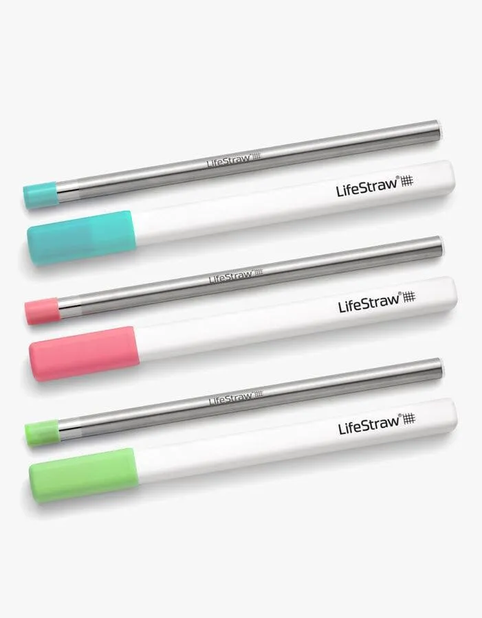 LifeStraw Sip Trinkhalm Wasserfilter 3-Pack mit Case Copper