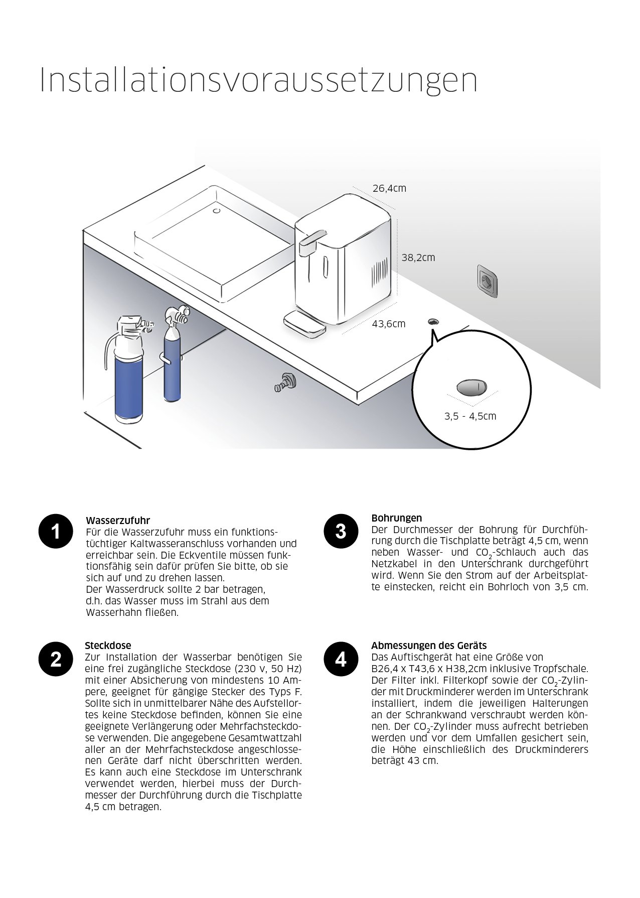 BRITA yource pro top Wasserspender still sprudelnd gekühlt