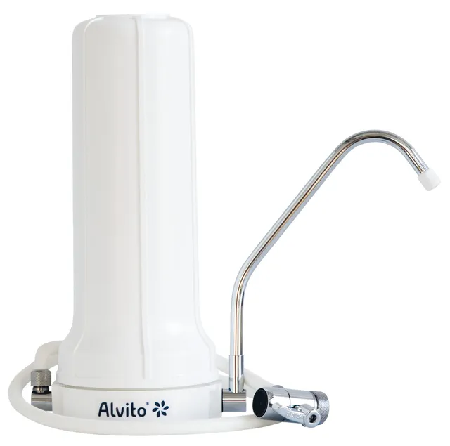 Alvito Auftisch Wasserfilter Basic Weiß ohne Kartusche