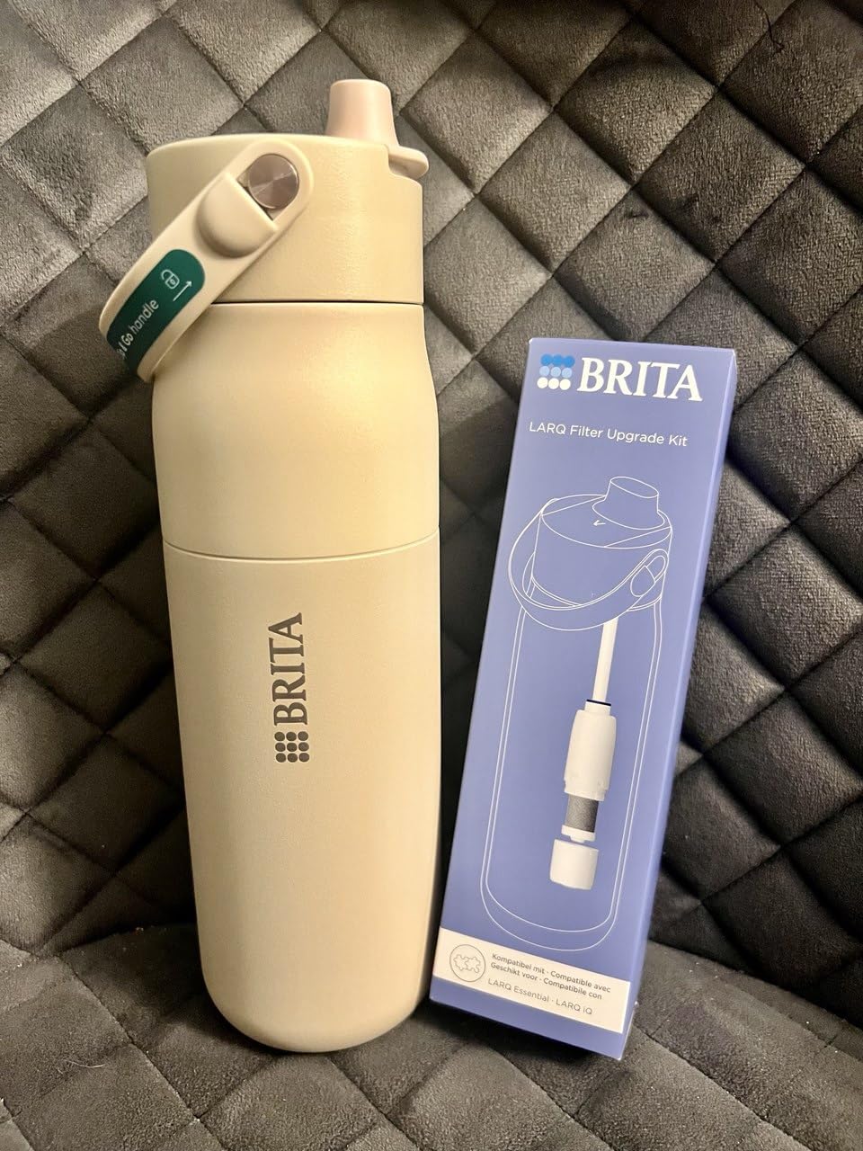 Brita MicroDisc LARQ Essential Filterflasche 680 ml weiß