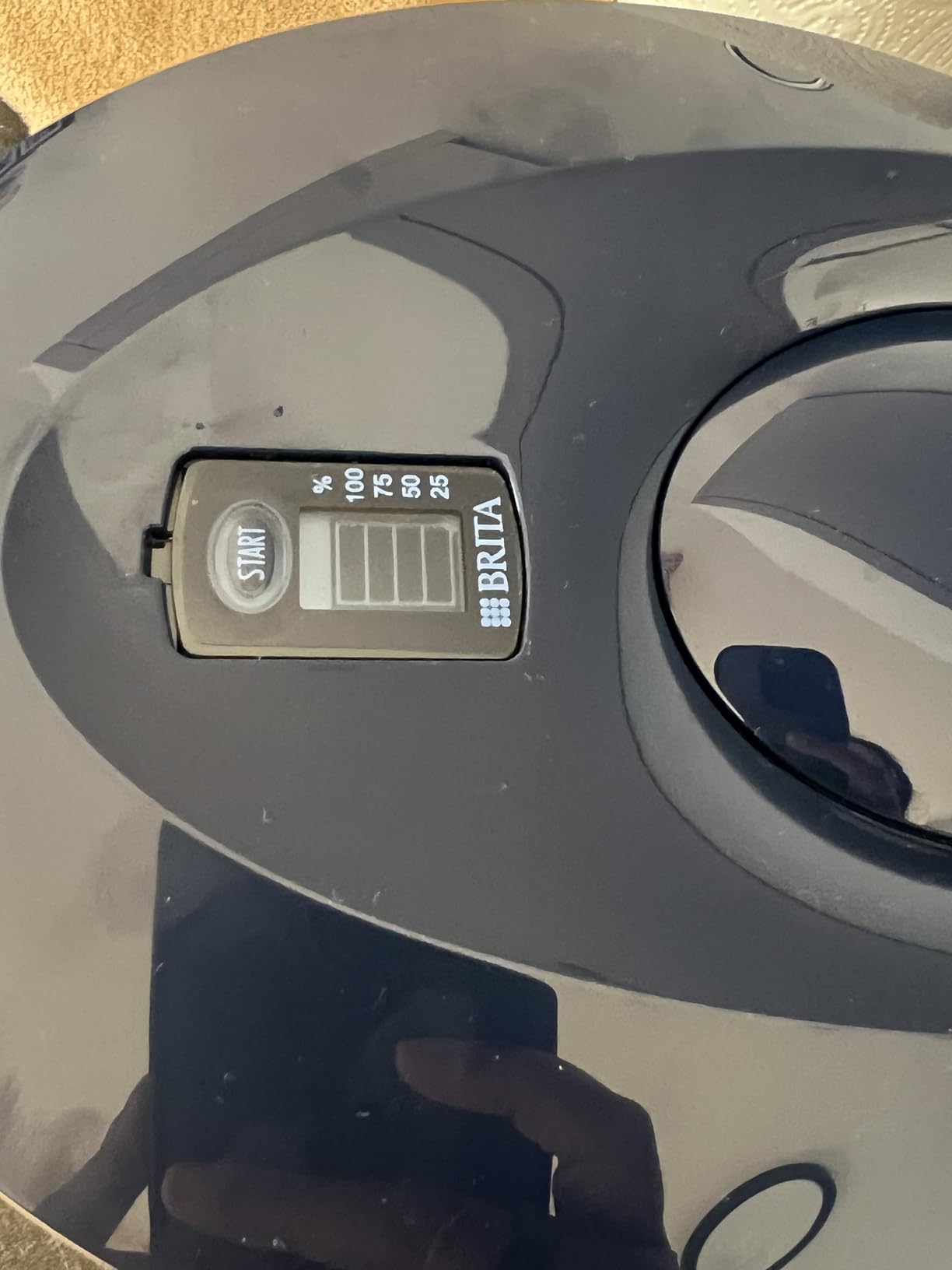 BRITA Style Essential XL Wasserfilterkanne steinblau Extra Kalkschutz