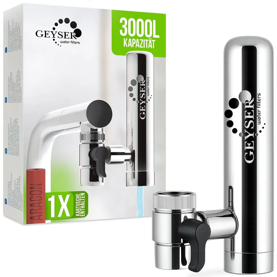 Geyser Euro Wasserhahnfilter System +1 Kartusche Aragon
