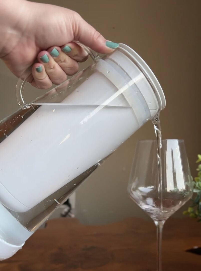 LifeStraw Home 7-Cup Glass Filterkanne White mit Bakterienfilter