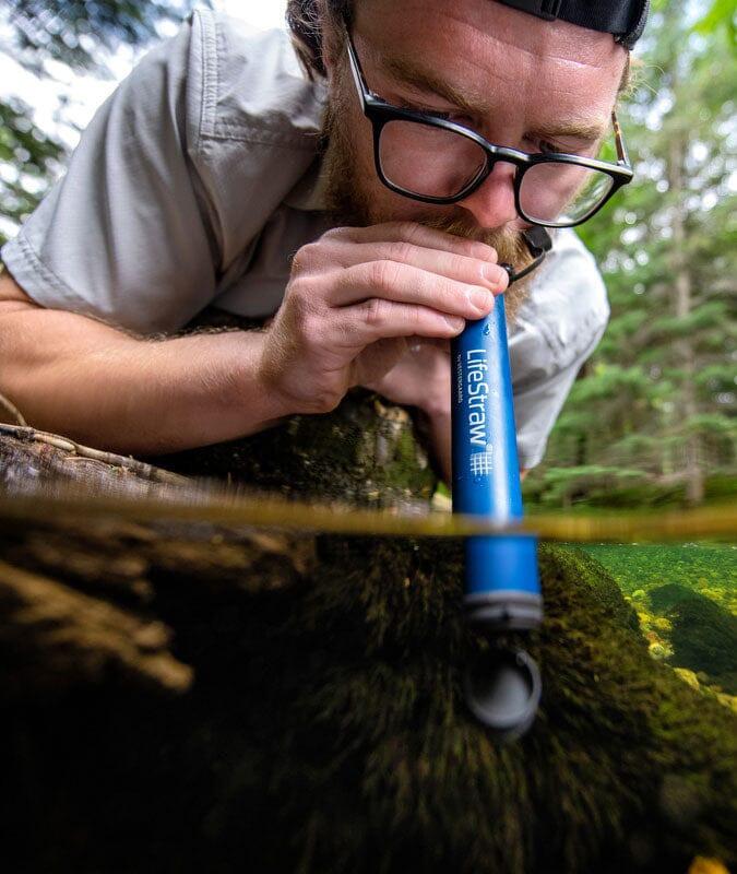 LifeStraw Personal Wasserfilter Navy 4er Pack Strohhalm