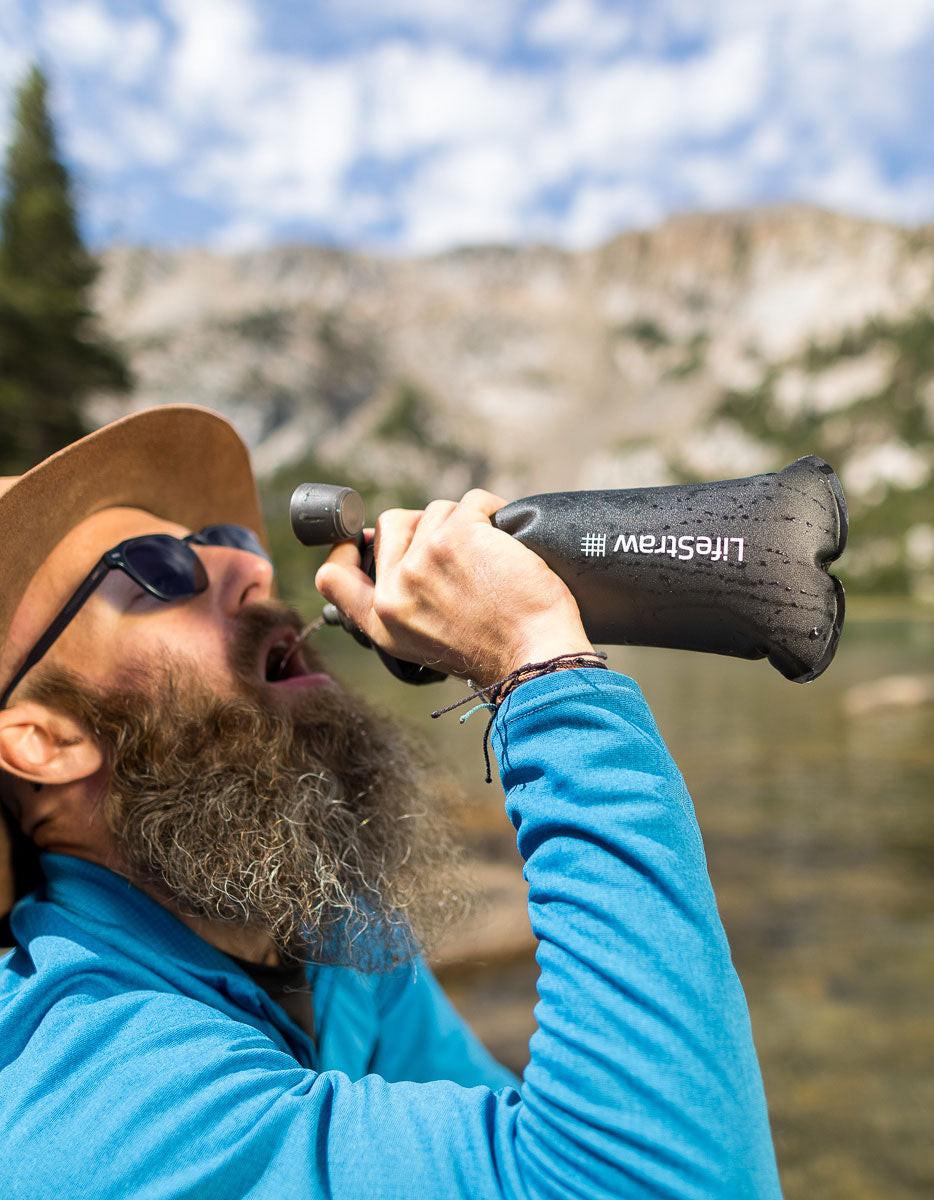 LifeStraw Peak Series Squeeze Filterflasche 1 L Mountain Blue
