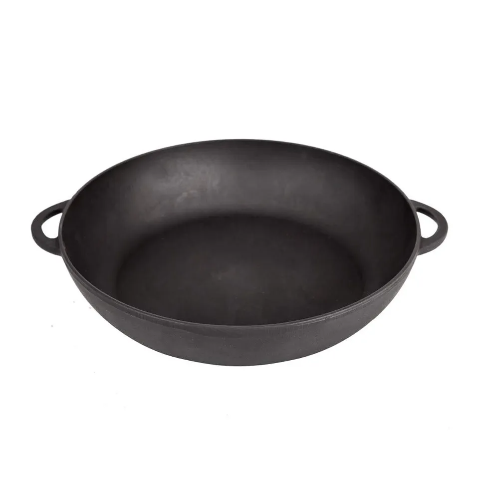 BEM Küche Haushalt Gusseisenpfanne Zharovnja 34 cm Wok